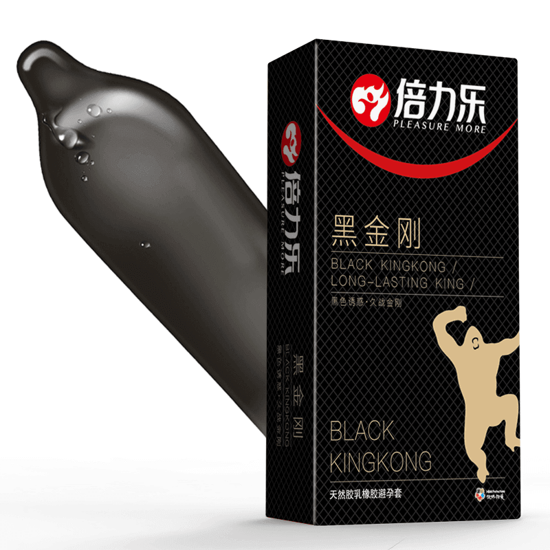 BEILILE Black Kingkong Condoms (10 Pack) - Jiumii Adult Store