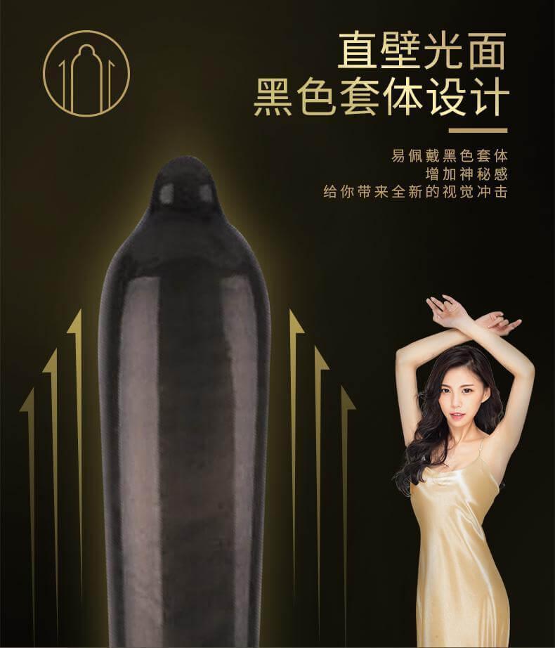 BEILILE Black Kingkong Condoms (10 Pack) - Jiumii Adult Store