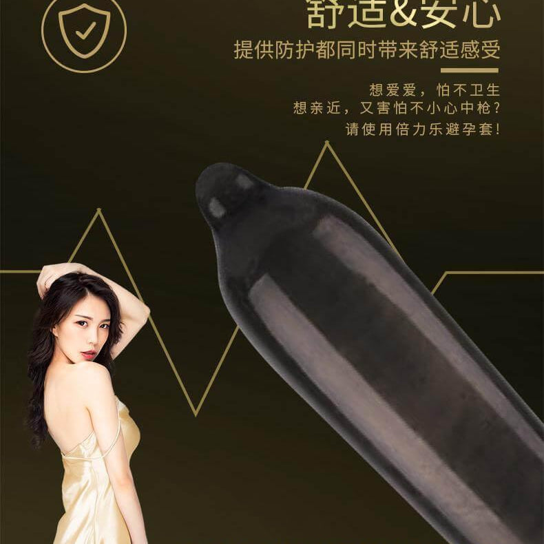 BEILILE Black Kingkong Condoms (10 Pack) - Jiumii Adult Store