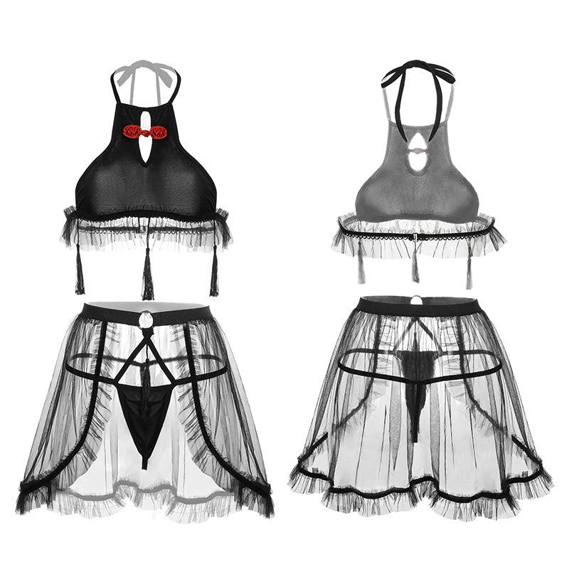 Fee et moi Antique Tassel Split Set - Jiumii Adult Store