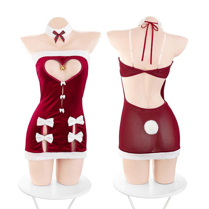Fee et moi Christmas Heart Shape Cutout Costume Set 6Pcs - Jiumii Adult Store