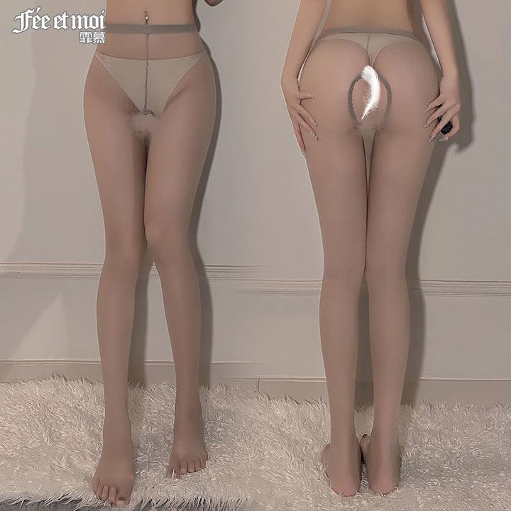 Fee et moi Utral Thin Crotchless Pantyhose - Jiumii Adult Store