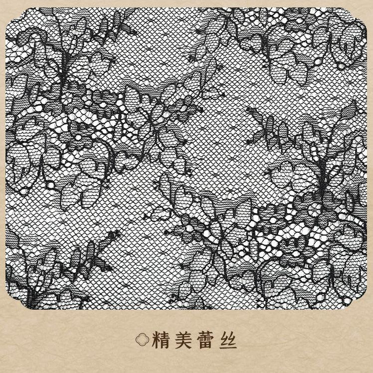 Fee et moi Velvet And Lace Cheongsam With Plush Neck - Jiumii Adult Store