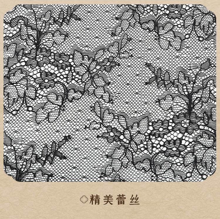 Fee et moi Velvet And Lace Cheongsam With Plush Neck - Jiumii Adult Store