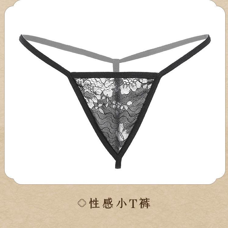 Fee et moi Vintage Fringed See-Through Lace Cheongsam - Jiumii Adult Store