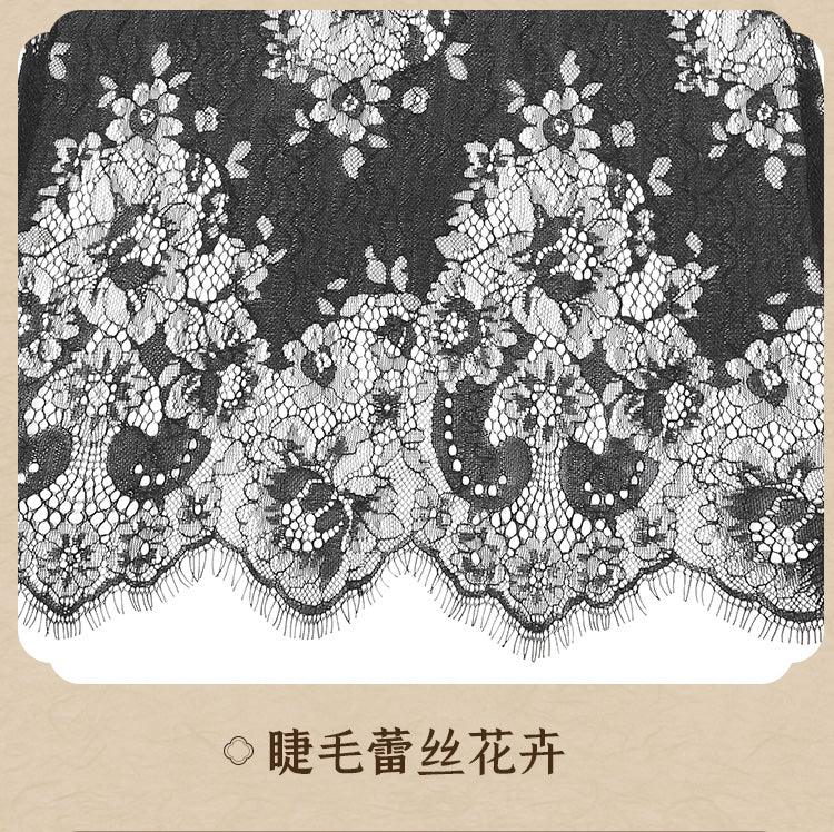 Fee et moi Vintage Fringed See-Through Lace Cheongsam - Jiumii Adult Store