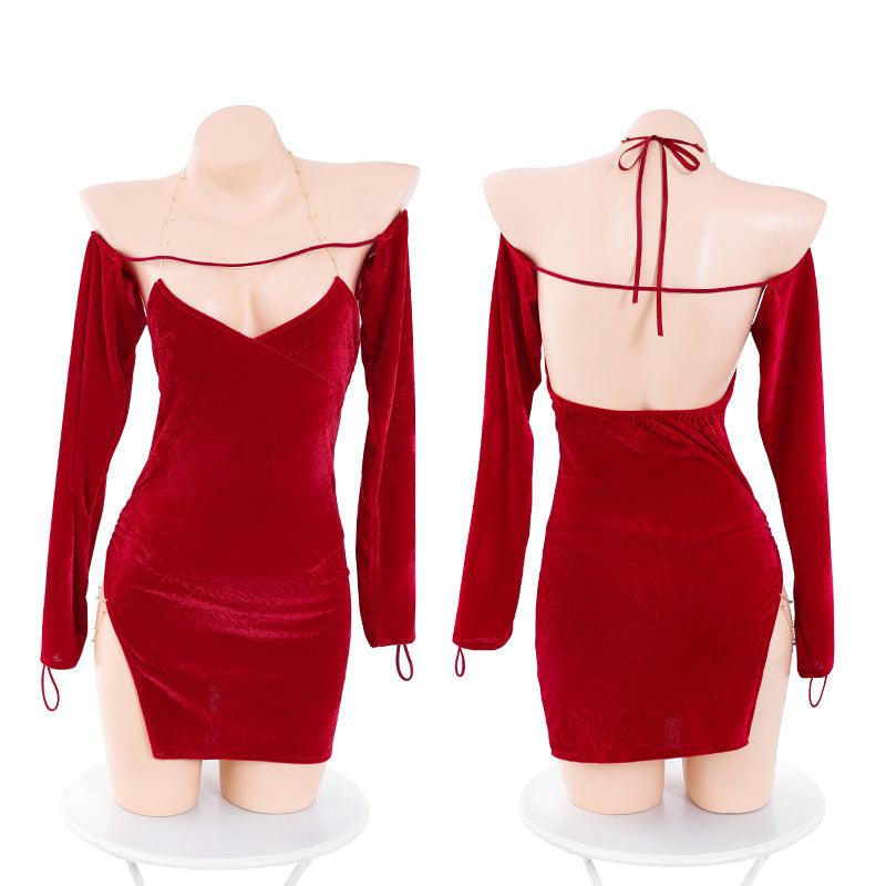 Fee et moi Vintage Velvet New Year's Set 3 Pcs - Jiumii Adult Store