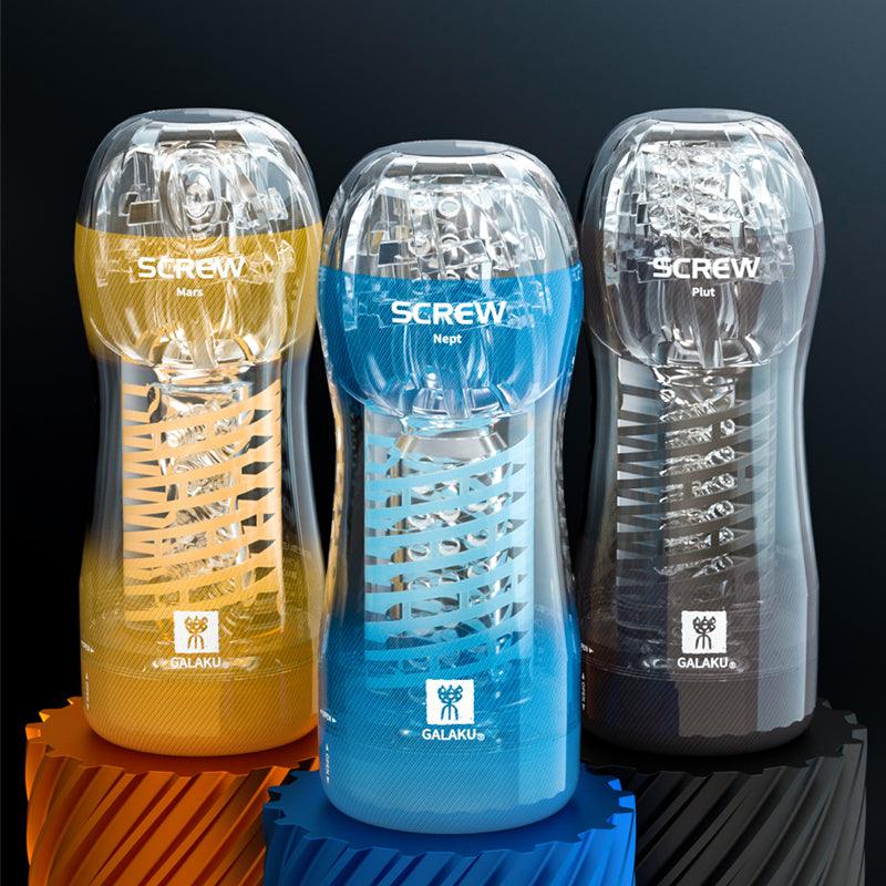 Galaku SCREW III Rotating Sucking Training Masturbation - Jiumii Adult Store