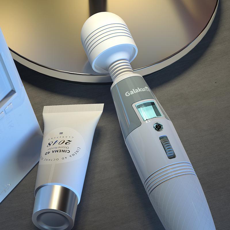 GALAKU Speed Angel AV Wand Vibrator with Led Screen Display & Heating - Jiumii Adult Store