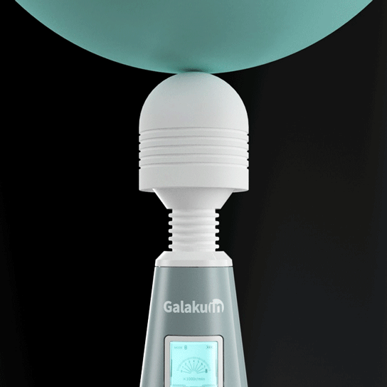 GALAKU Speed Angel AV Wand Vibrator with Led Screen Display & Heating - Jiumii Adult Store