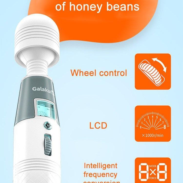 GALAKU Speed Angel AV Wand Vibrator with Led Screen Display & Heating - Jiumii Adult Store