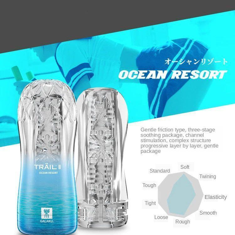 GALAKU TRAIL II Transparent Training Masturbator Cup - Jiumii Adult Store