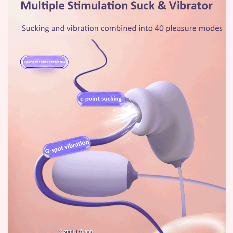 JISSBON Softoy Clitoral Sucking Vibrator Egg Nipple Vacuum Suck Sex Toy for Woman - Jiumii Adult Store