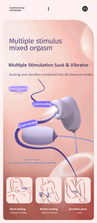 JISSBON Softoy Clitoral Sucking Vibrator Egg Nipple Vacuum Suck Sex Toy for Woman - Jiumii Adult Store