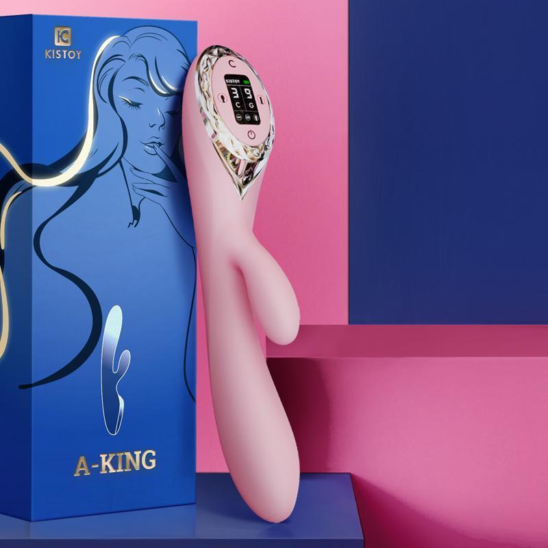 KISSTOY KISTOY A-KING Inflation Vibrator with LED Screen - Jiumii Adult Store