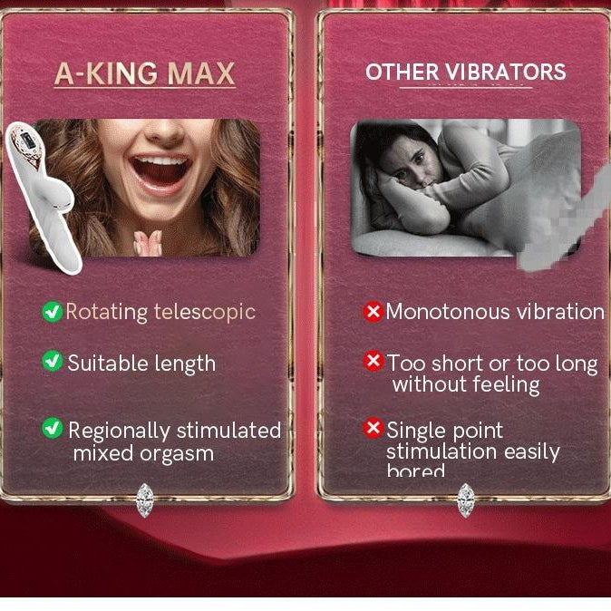 KISSTOY KISTOY A-KING Inflation Vibrator with LED Screen - Jiumii Adult Store