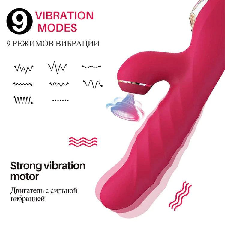 KISSTOY KISTOY A-KING Inflation Vibrator with LED Screen - Jiumii Adult Store