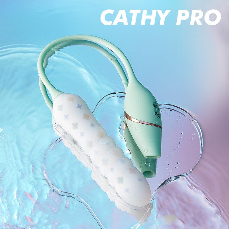 KISTOY Cathy Pro App-Controlled Thrusting Vibrator with Double Stimulation - Jiumii Adult Store
