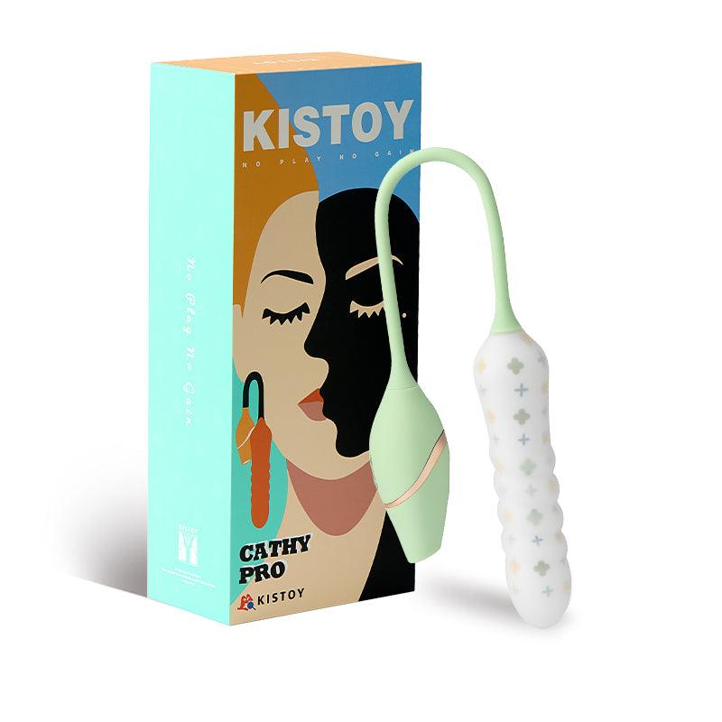 KISTOY Cathy Pro App-Controlled Thrusting Vibrator with Double Stimulation - Jiumii Adult Store