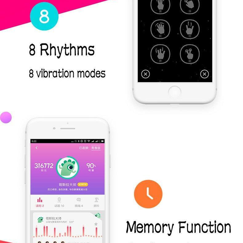 LIBO Monster Pub Vibrator with Remote Control App - Jiumii Adult Store