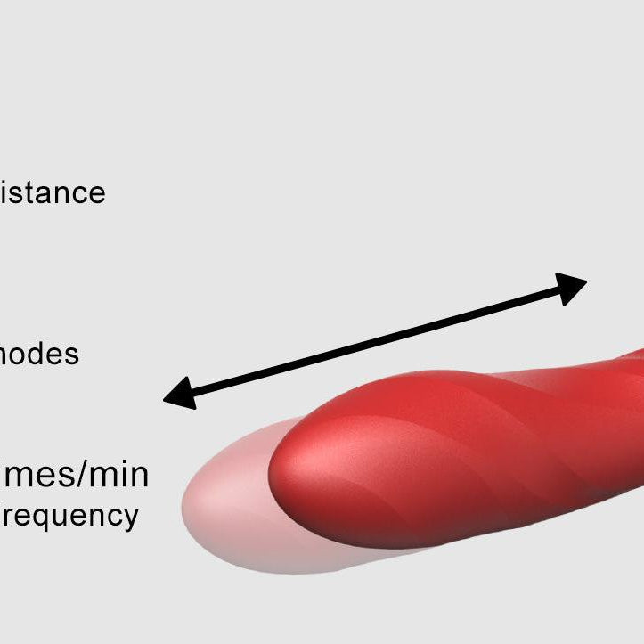 QINGNAN #9 Handheld Vibrating and Rotating Thruster Sex Machine - Jiumii Adult Store