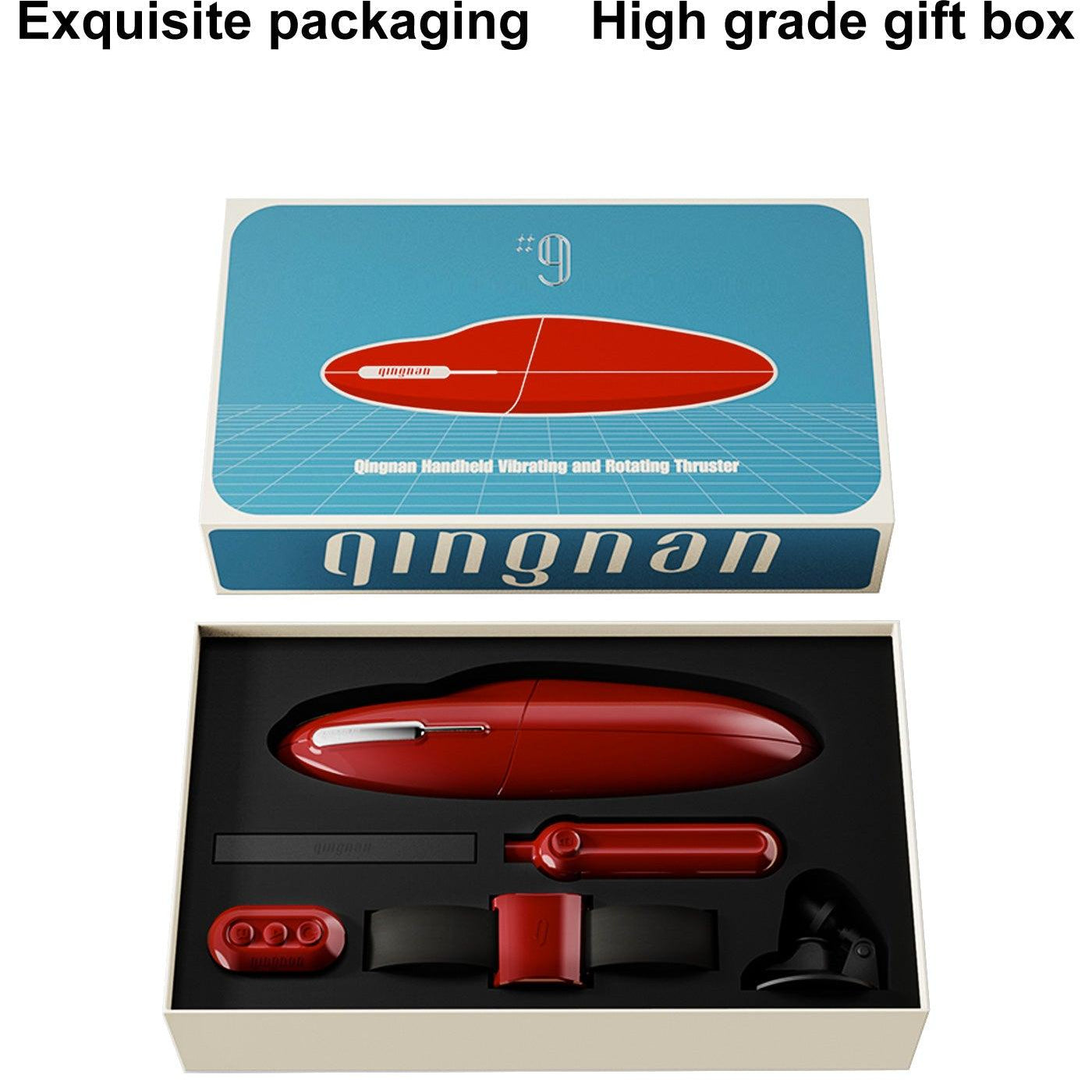 QINGNAN #9 Handheld Vibrating and Rotating Thruster Sex Machine - Jiumii Adult Store