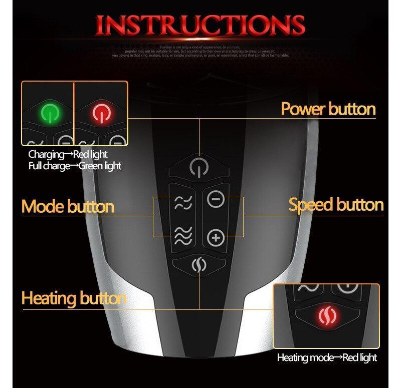 RENDS Full Auto Piston Auto Heating Telescopic Male Masturbator - Jiumii Adult Store