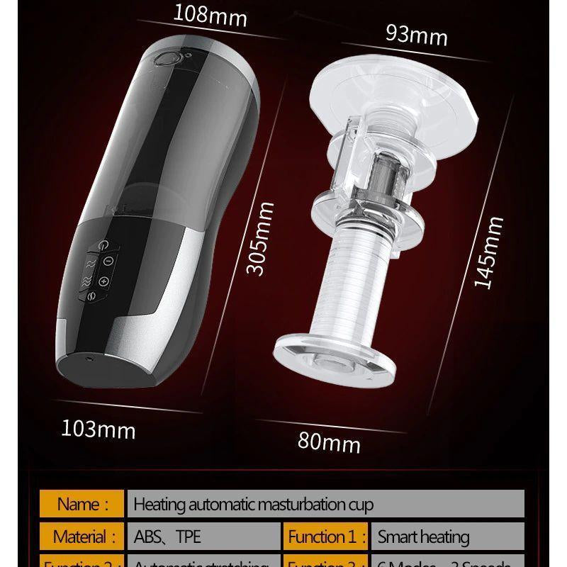 RENDS Full Auto Piston Auto Heating Telescopic Male Masturbator - Jiumii Adult Store