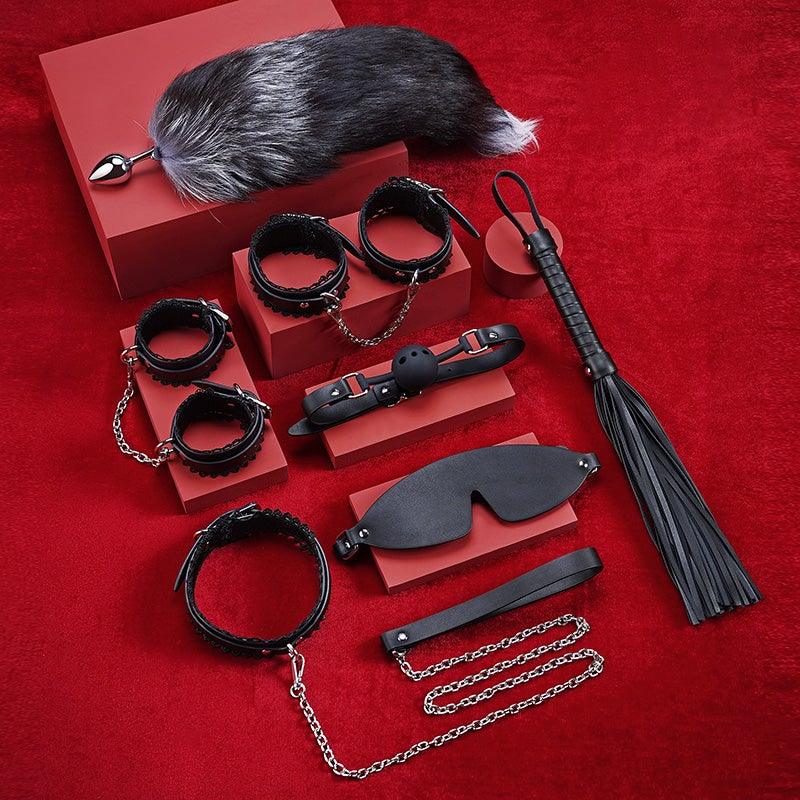 ROOMFUN Lace PU leather bondage kit - Jiumii Adult Store
