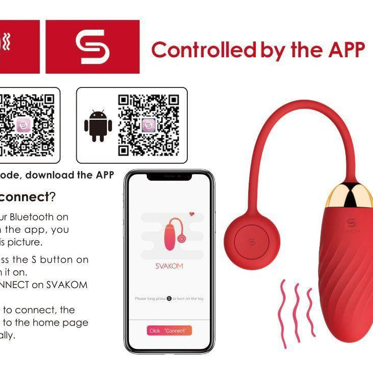 SVAKOM Ella Mobile-Controlled Wearable Egg Vibrator - Jiumii Adult Store