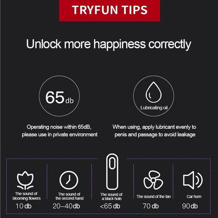 TRYFUN Black Hole Automatic Masturbator - Jiumii Adult Store