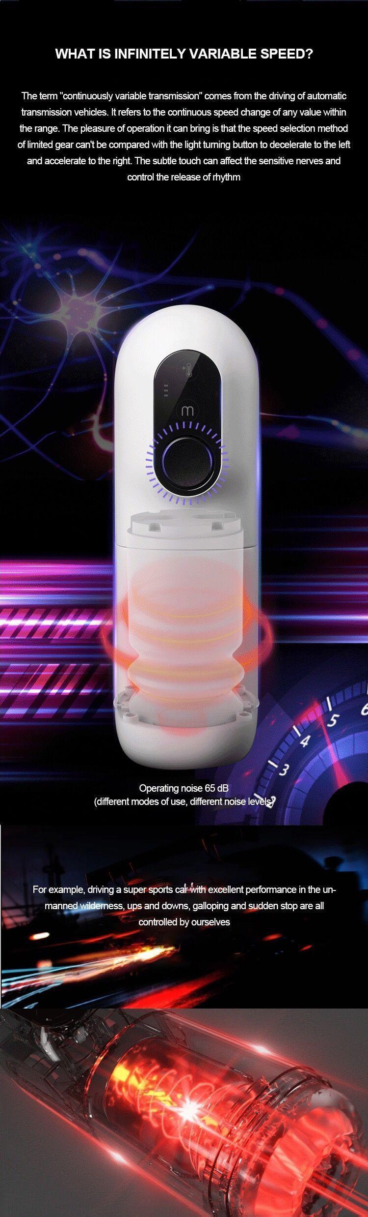 TRYFUN Black Hole Automatic Masturbator - Jiumii Adult Store