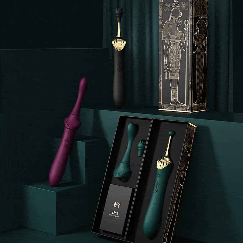 ZALO BESS Clitoral Vibrators with 3 attachments - Jiumii Adult Store