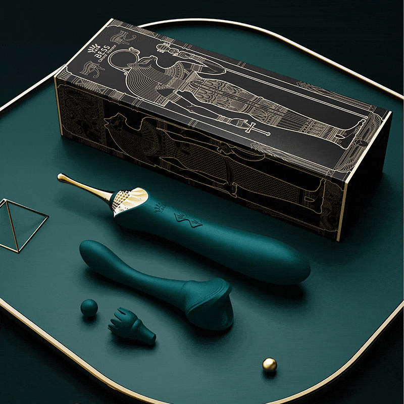 ZALO BESS Clitoral Vibrators with 3 attachments - Jiumii Adult Store