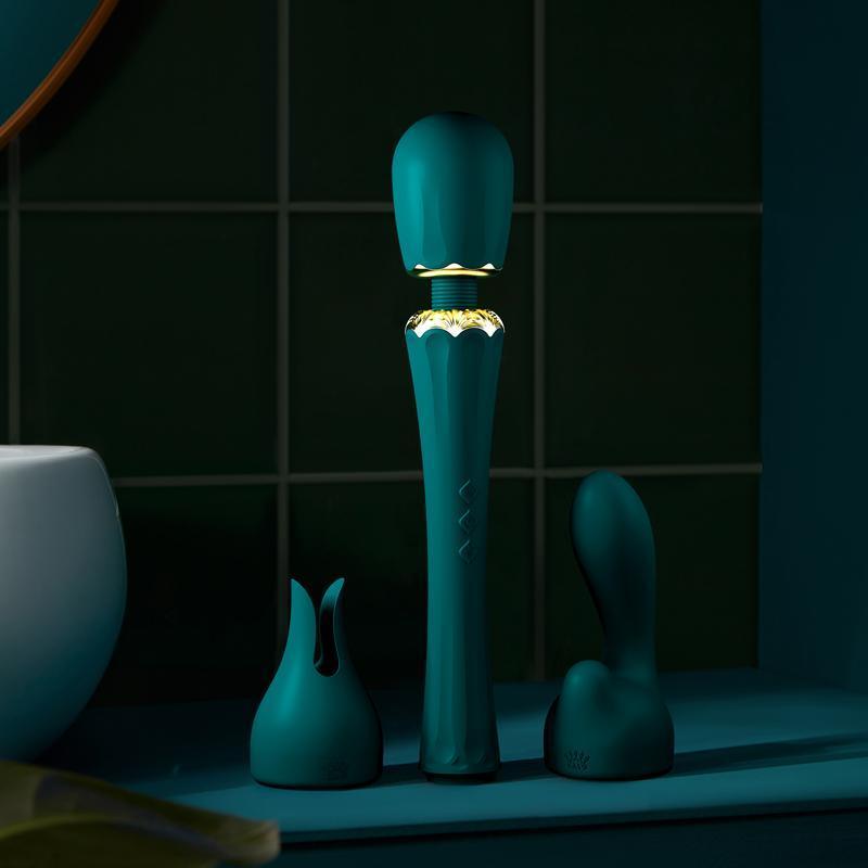 ZALO Kyro Wand Massager Vibrator with 2 Attachments - Jiumii Adult Store