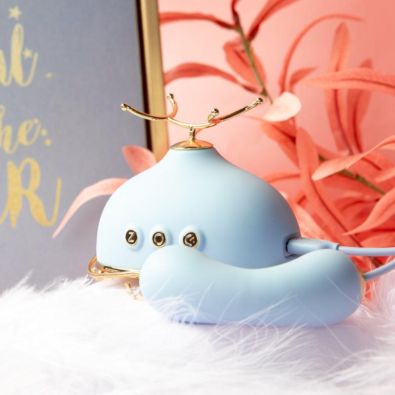 ZEMALIA G-spot Vibrator Sucking Clitoral Massager and Vibrating Nipple Clamp Set - Jiumii Adult Store