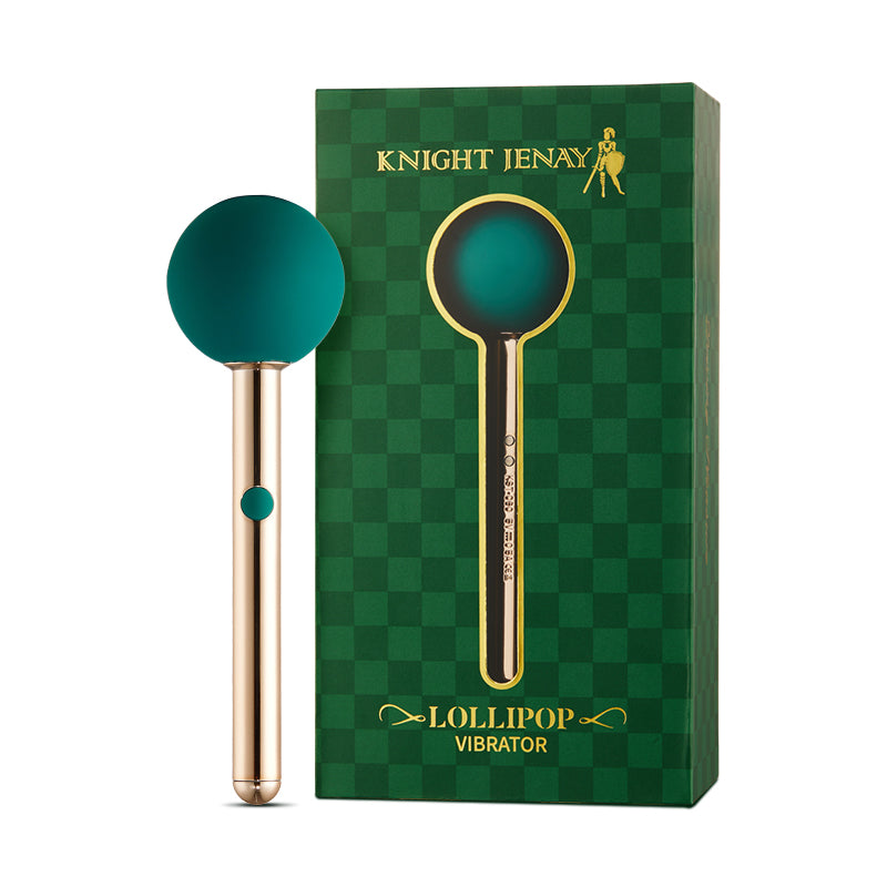 Knight Jenay Lollipop Vibrator with green silicone head