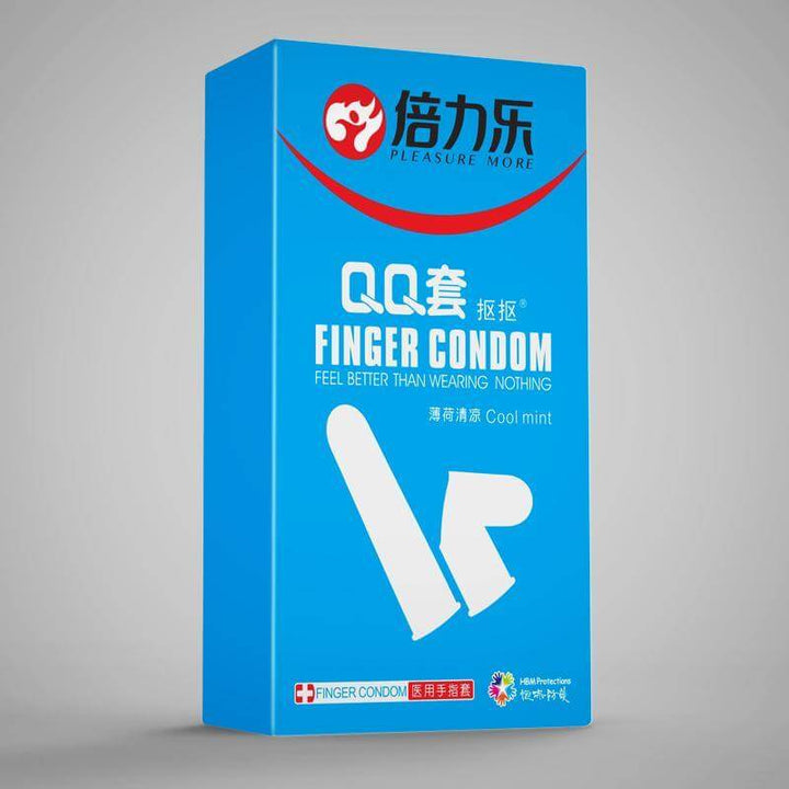 BEILILE QQ Ultra Thin Finger Condoms for G-spot (10 Pack) - Jiumii Adult Store