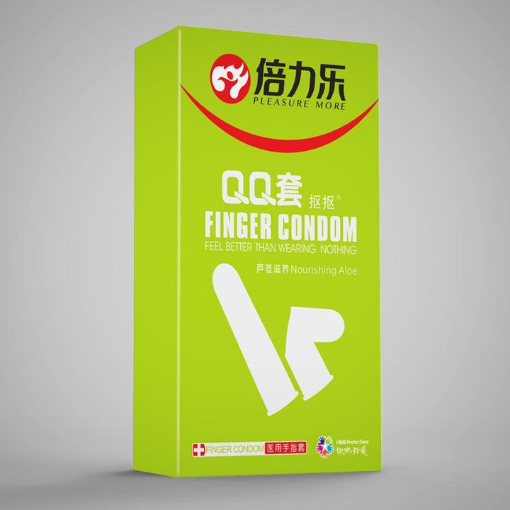 BEILILE QQ Ultra Thin Finger Condoms for G-spot (10 Pack) - Jiumii Adult Store