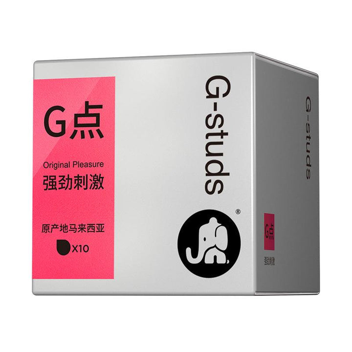 Elephant Condom 3D G-Studs 10pcs - Jiumii Adult Store