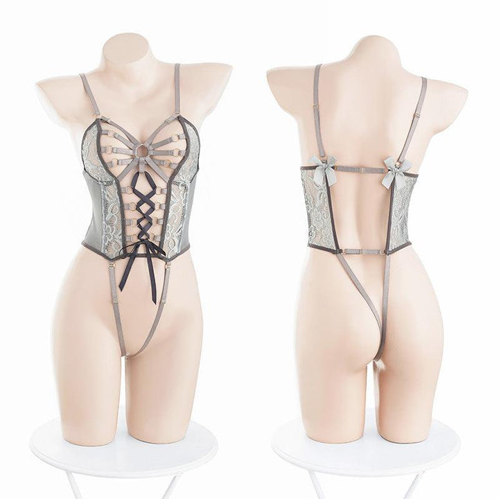 Fee et moi Lace-up Ties bondage Crotchless Body - Jiumii Adult Store