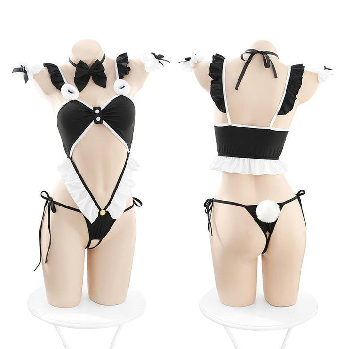 Fee et moi Sexy Bunny Crotchless Body Costume Set - Jiumii Adult Store