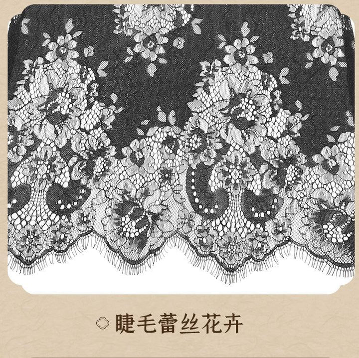 Fee et moi Vintage Fringed See-Through Lace Cheongsam - Jiumii Adult Store