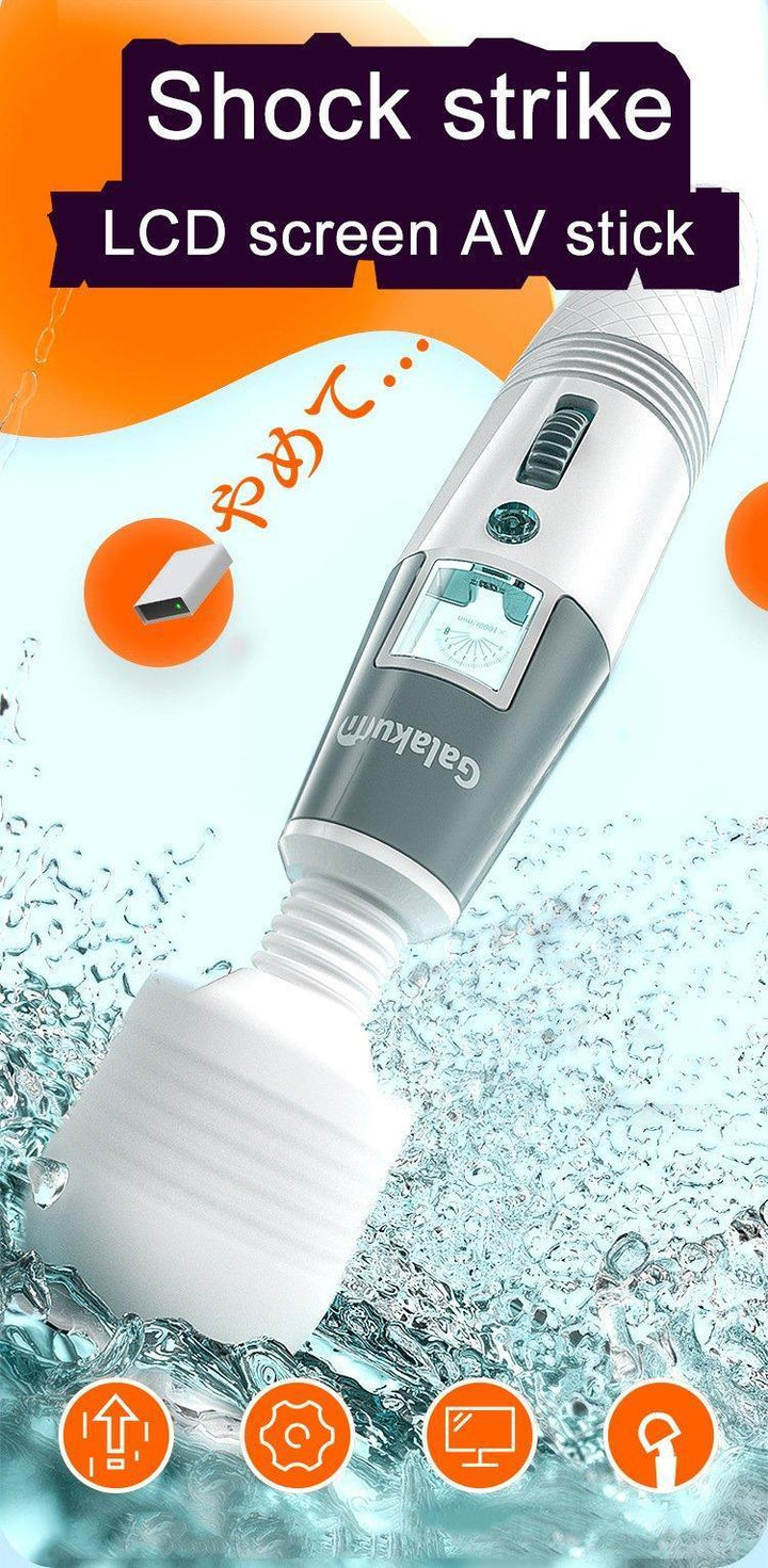 GALAKU Speed Angel AV Wand Vibrator with Led Screen Display & Heating - Jiumii Adult Store