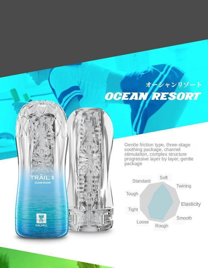 GALAKU TRAIL II Transparent Training Masturbator Cup - Jiumii Adult Store