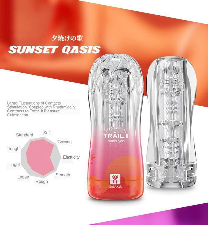 GALAKU TRAIL II Transparent Training Masturbator Cup - Jiumii Adult Store