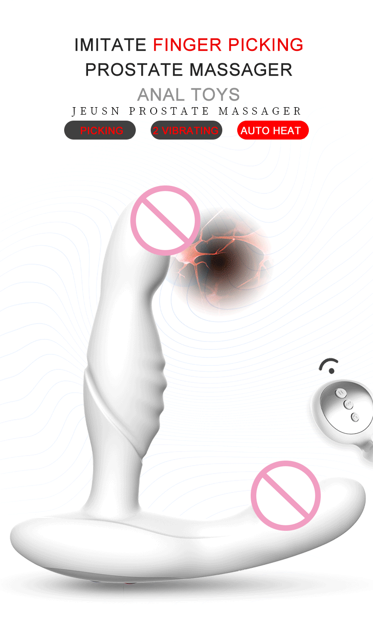 JEUSN Wiggle-Motion Heating Vibrating Prostate Massager Wireless APP Control - Jiumii Adult Store