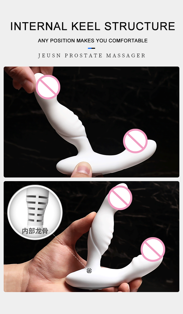 JEUSN Wiggle-Motion Heating Vibrating Prostate Massager Wireless APP Control - Jiumii Adult Store