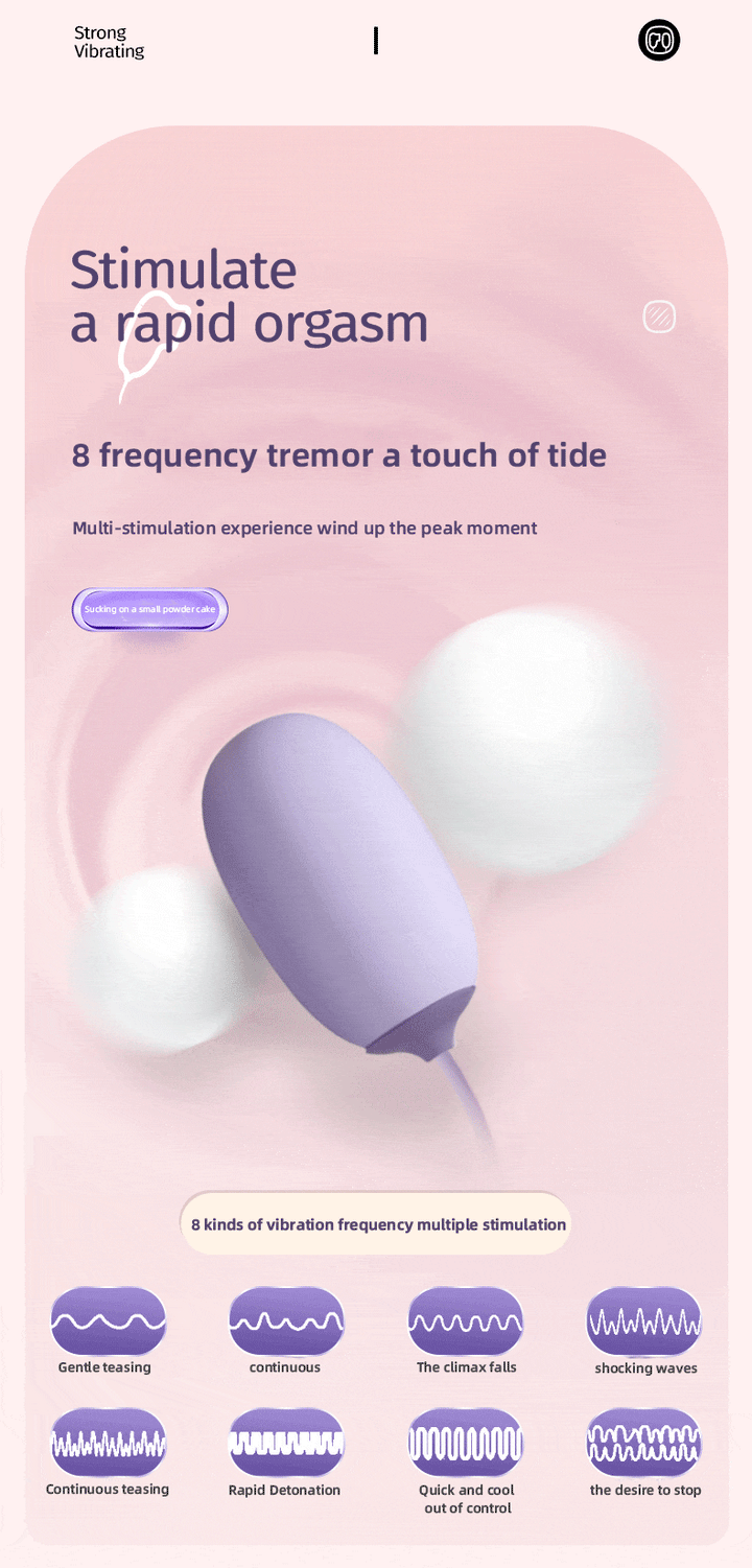 JISSBON Softoy Clitoral Sucking Vibrator Egg Nipple Vacuum Suck Sex Toy for Woman - Jiumii Adult Store
