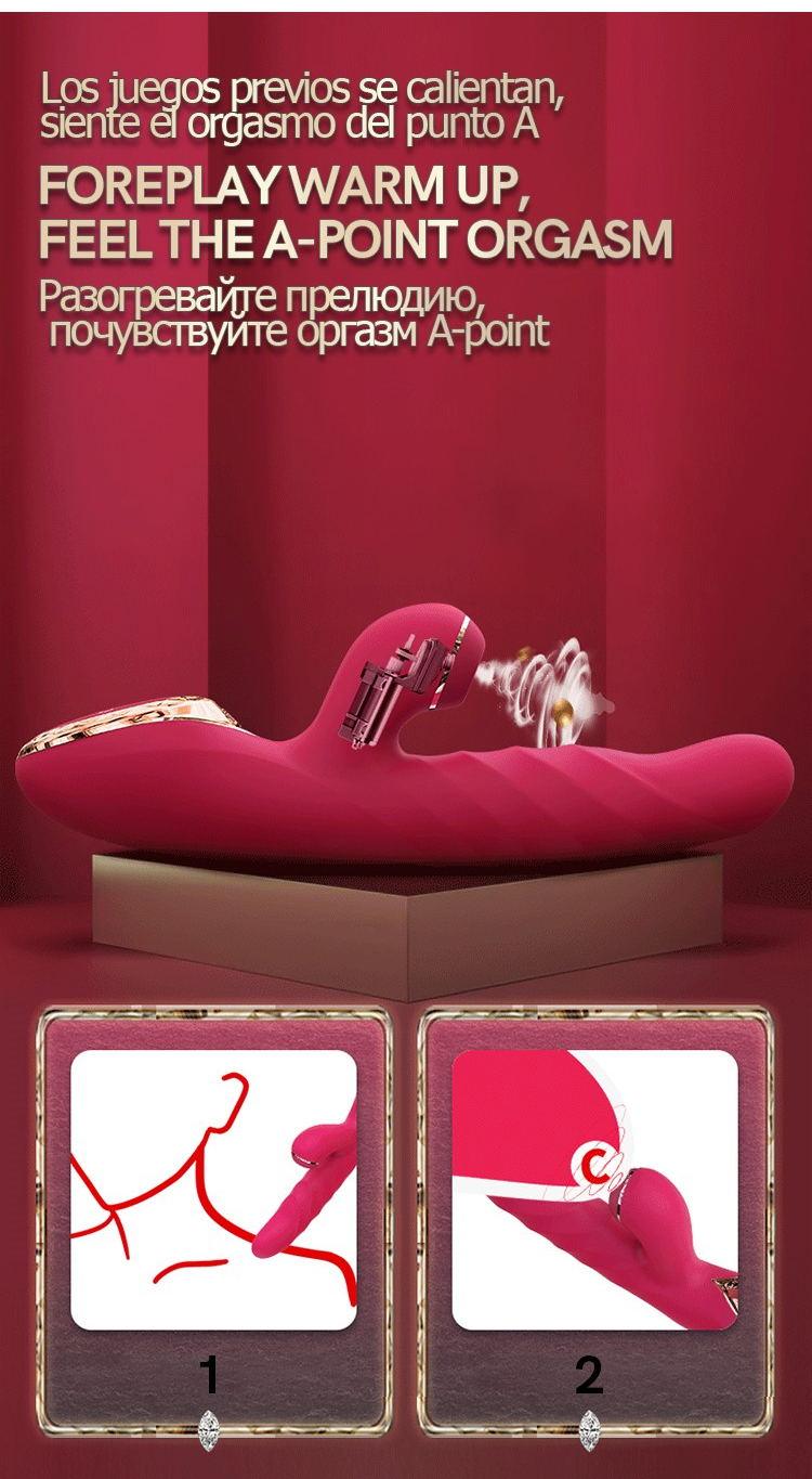 KISSTOY KISTOY A-KING Inflation Vibrator with LED Screen - Jiumii Adult Store